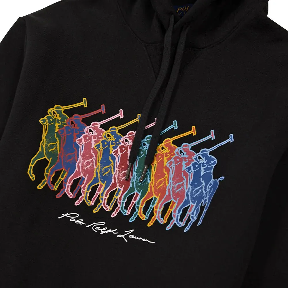 Big Pony Fleece Hoodie - Black