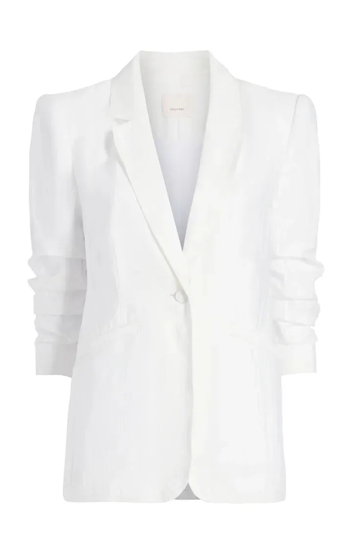 CINQ A SEPT Tumbled Woven Khloe Blazer