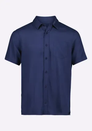 Sirilo Men's Fitted Short Sleeve Button-Up Shirt, Whale - BM24594